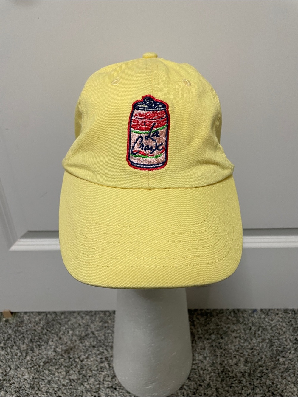 LaCroix Yellow Hat with Can OS